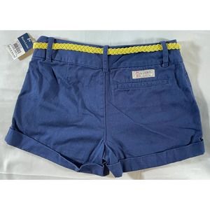 Polo Ralph Lauren Navy Blue Chino Shorts With Belt New With Tags Size 7